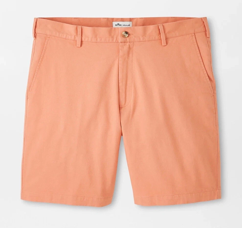 NWT PETER MILLAR Pilot Twill Shorts Chino 8" Sunwashed Brick Mens Size 34 $115
Opens in a new window