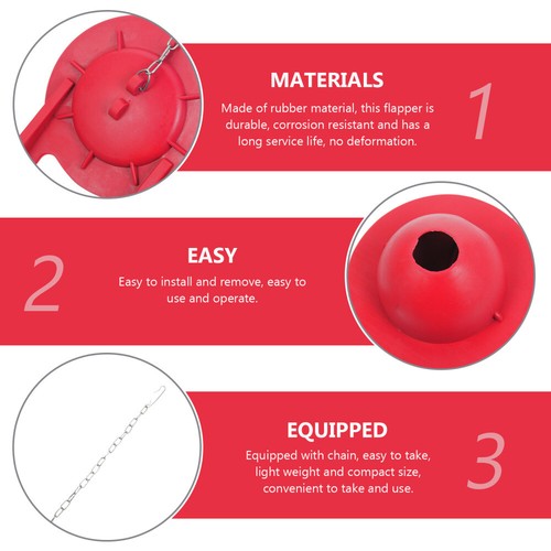 2 Pcs Leaking Toilet Flapper Adjustable Water Saving Flappers Tank