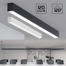 3CCT Linkable LED Linear Lights 40-80W 4/5/6/8FT Dimmable Modern Office Lighting