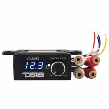DS18 BKVR Universal Car Amplifier Volume Remote Bass Knob 12V Amp RCA Volt Meter