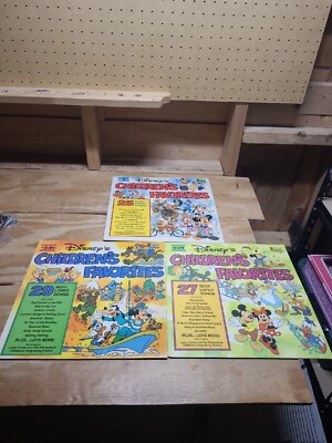 3 Disney's Children's Favorites Vinyl Albums - Volume I, II and