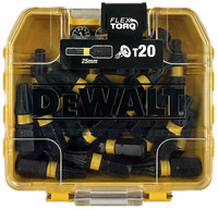 Dewalt 25X T20 25Mm Extreme Flextorq Bit Schrauberbit Packs Tic Tac Box DT70557T