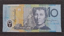 AUSTRALIA $10 2013 LAST PREFIX Polymer Banknote DF13 490502