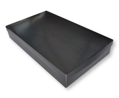 5 MEDIUM BLACK SHIRT BOXES, GARMENTS, GIFTS, LINGERIE, CLOTHING BOX, DISPLAY