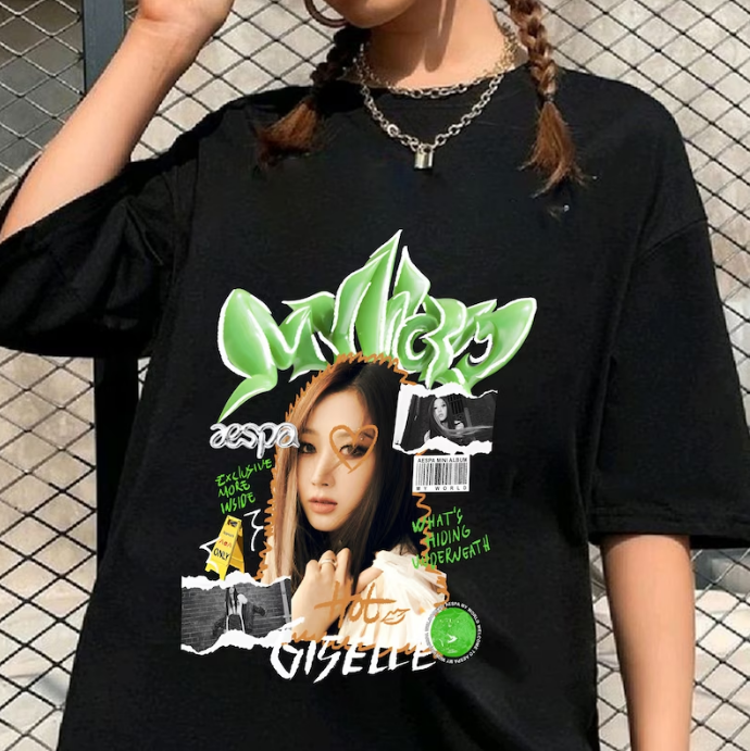 aespa ジゼル MY WORLD Tシャツ トレカ Giselle Aespa My World Vintage Shirt, Aespa Kpop T Shirt | eBay