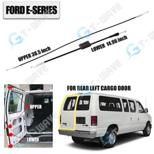 Rear Left Cargo Door Upper&Lower Latch Release Cable for Ford E150 250 350 450