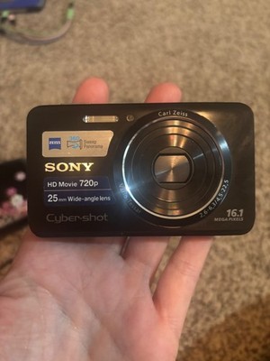 Sony Cyber-shot DSC-W650 16.1MP Digital Camera - Black for sale