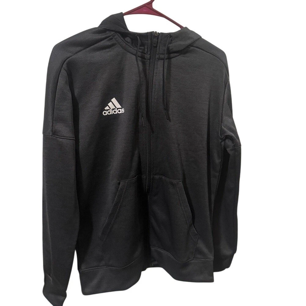 Adidas ClimaWarm Full Zip Hoodie Mens Small Black NEW Athletic Jacket