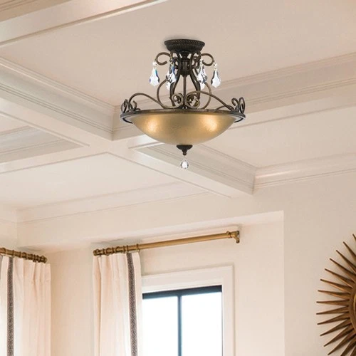 Crystorama Lighting Group 5010-CL-MWP Ashton 3 Light 17"W - Silver - Picture 6 of 8