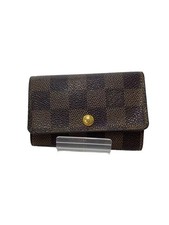LOUIS VUITTON Multicles 6 Damier Ebene Leather Brown All-over Pattern Men's Key