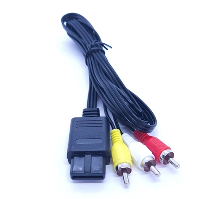 MARKENLOS AV Kabel für Nintendo 64 N64 Gamecube Super SNES ✩ Audio Video Chinch TV Kabel