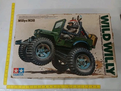 USED Vintage 80s Tamiya Oshika Wild Willy M38 (BOX ONLY)