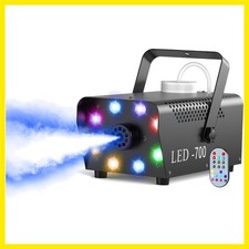 700W Fog Machine with 8 RGB LED Lights, Smoke Machine with 14 Colorful LED Li...