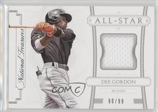 2015 Panini National Treasures All-Star 90/99 Dee Gordon #22 5x8