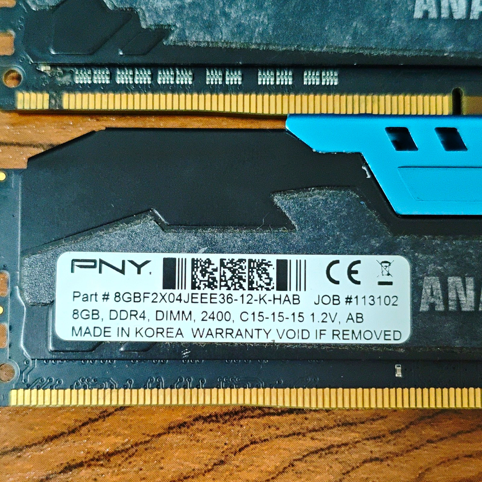 PNY Anarchy 16GB (2x8GB) DDR4 PC4-19200 288-Pin DIMM 8GBF2X04JEEE36
