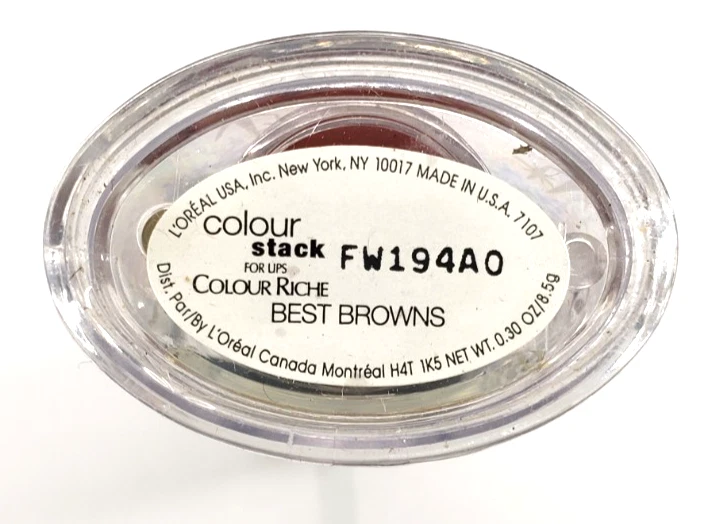 NUEVO L'Oréal PILA DE COLORES PARA LABIOS CONTIENE 5 TONOS - MEJORES MARRONES Foto 2 de 2