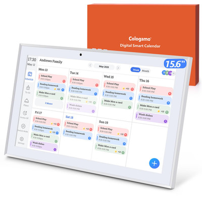 Cologamo 15.6 Inch Digital Calendar Wall Touch Screen Chore Chart Hd Electronic