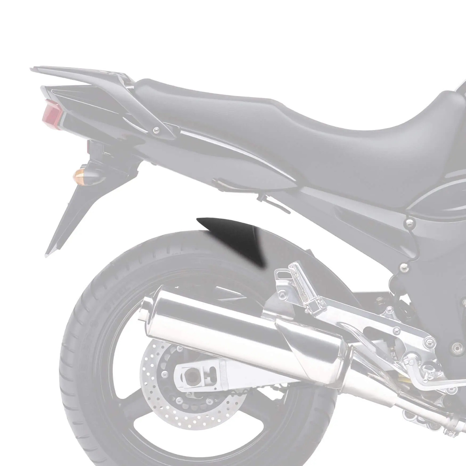 Pyramid Hugger Extension | Matte Black | Yamaha TDM 900 2002 2011 - CLEARANCE