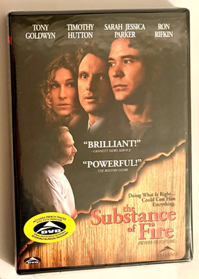 The Substance Of Fire DVD 1996 Drama Timothy Hutton Sarah Jessica Parker NEW!!