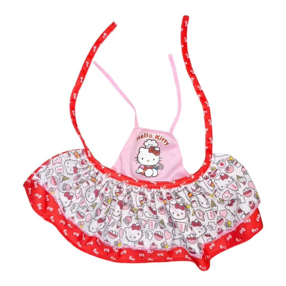 "Traje de muñeca My Life As Hello Kitty - conjunto de vestido y camisa delantal para muñecas de 18""" Foto 2 de 4