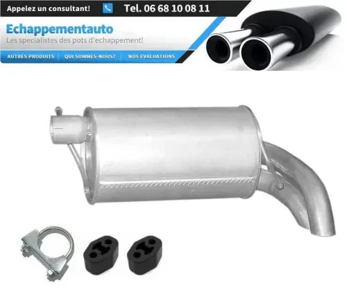 Silencieux arrière VW Sharan 1.9 2.0 TDI de 2000 à 2010 pot d'échappement homologué route