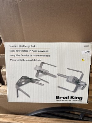 Broil King Stainless Steel Rotisserie Mega Forks Set