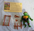 Vintage Original 1988 TMNT Rafael Ninja Turtle Playmates Loose Nearly Complete D