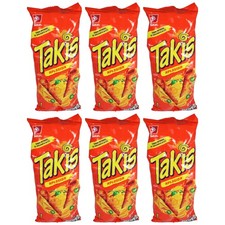 Takis Nacho Xplosion Corn Chips Tortilla Chips, 190g 6.7oz Pack of 6