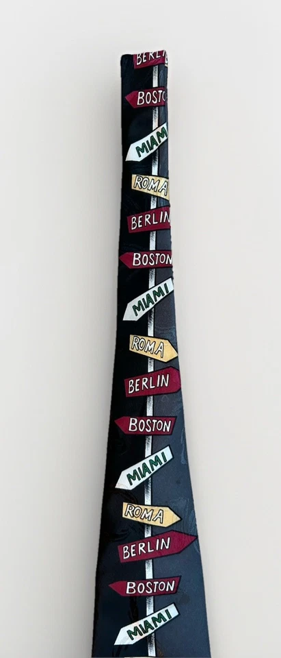 Corbata McDonalds Manager 1994 vintage novedad impresión gráfica retro comida rápida Foto 3 de 4