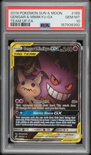 2019 POKEMON SUN & MOON TEAM UP #165 FULL ART/GENGAR & MIMIKYU GX PSA 10 on eBay