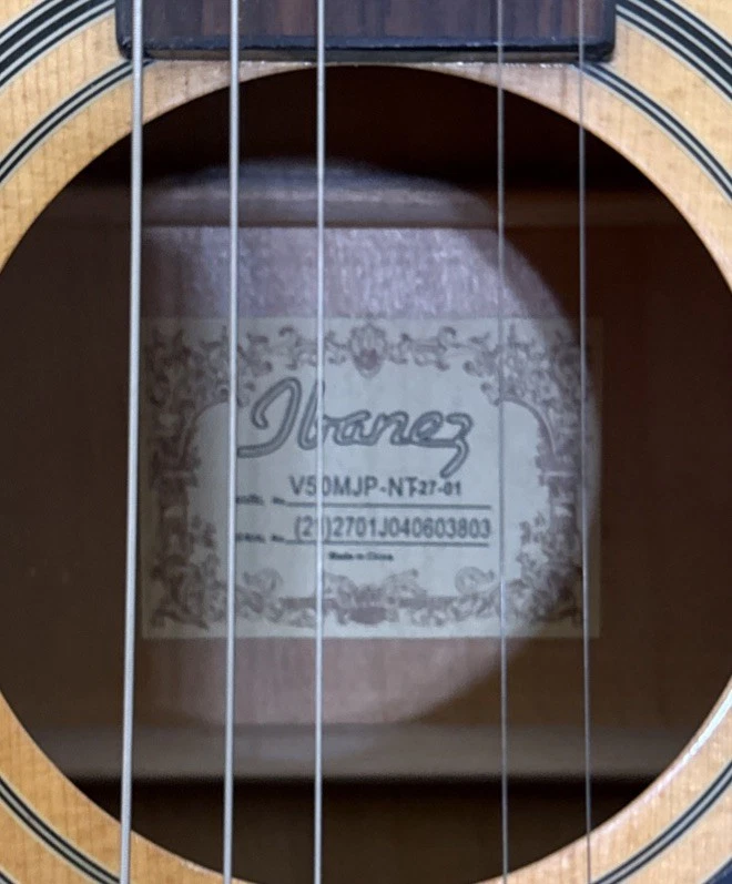 GUITARRA ACÚSTICA IBANEZ MODELO V50MJP-NT-27-01 Foto 2 de 4