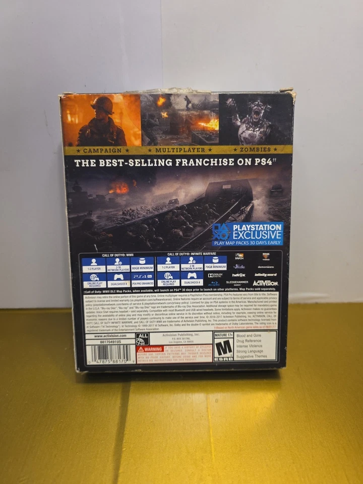 Call of Duty WWII & Infinite Warfare COMBO PACK PS4 Playstation 4 WW2 Unused - Image 2 of 4