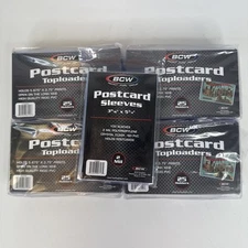 BCW Postcard (100) 5.875” x 3.75” Toploaders + (100) 3 11/16”  x 5 3/4” Sleeves