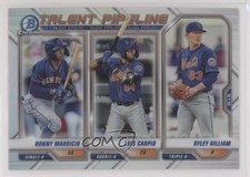 2021 Bowman Talent Pipeline Luis Carpio Ronny Mauricio Ryley Gilliam #TP-NYM q2s