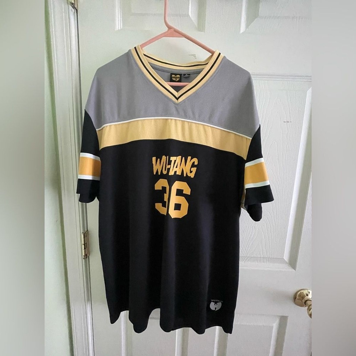 Wu Tang Clan Jersey - XL - Short sleeve - Black and Yellow