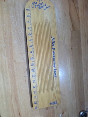 The Lunker BoardCutting board, fish fillet board w/ clamp and measure markings  