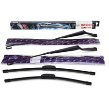2x AIC Bügel-Wischerarm + BOSCH AR533S Scheibenwischer für VW GOLF 4 BORA vorne
