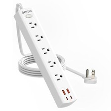 Power Strip Surge Protector with 5 AC Outlets 1875W/15A 4 USB Port... Fast Ship