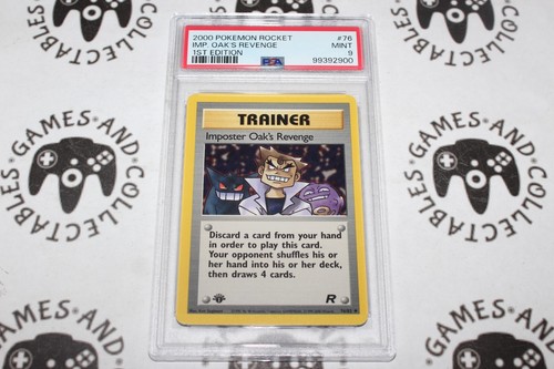 Imposter Oak's Revenge #76/82 - 1st Edition - PSA 9 - Pokemon TCG Team Rocket