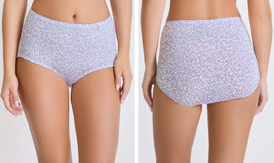 Women's Supersoft Jockey 3-Pack Briefs Soft & Comfy -Leopard Print / Violet Veil - Image 3 of 4