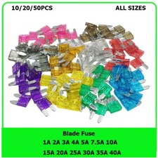 Small Blade Fuse1A 2A 3A 4A 5A 7.5A 10A 15A 20A 25A 35A Auto Car Fuses Bike Amp