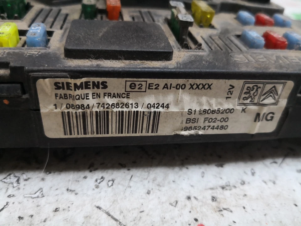 Kit Centralina Motore Citroen C3 I 1.4 HDI 8HX 2004 5WS40110E-T 9652474480 - Imagem 3 de 3