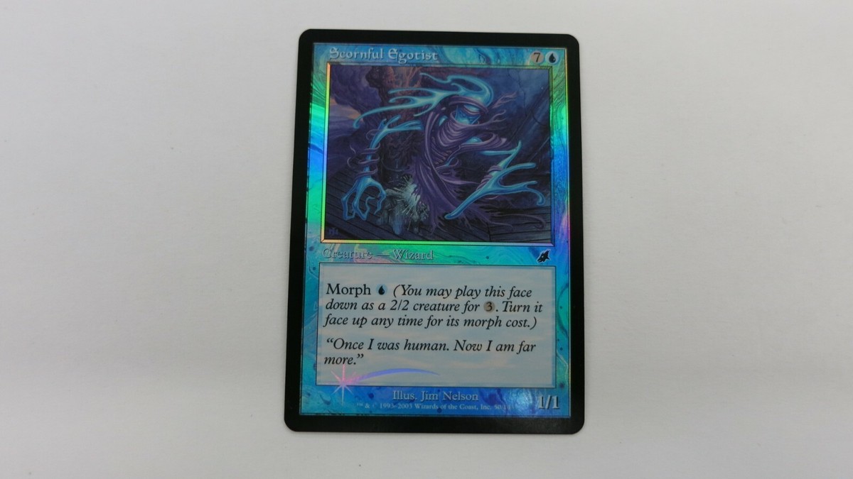 FOIL SCORNFUL EGOTIST SCOURGE CREATURE WIZARD MTG MAGIC GATHERING