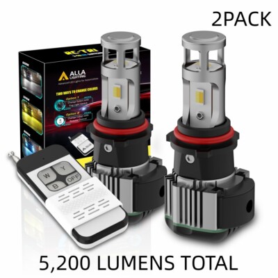 Remote Controlled Multi 3-Color Switchback LED Fog Light Bulbs,DRL Bulbs,PSX26W