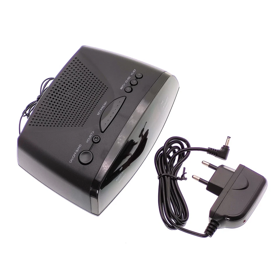 Radiosveglia Radio Sveglia Am Fm Display A Led Vst-905 Orologio Snooze sus - Immagine 2 di 3