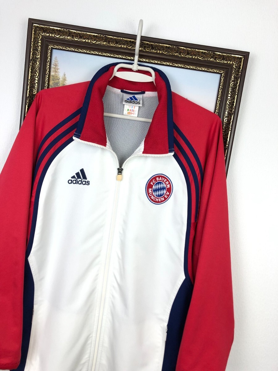 Vintage Adidas 90's Bayern Munich Football Jacket Soccer Track Top