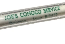 Vintage Dawson Iowa Joe’s Conoco Service Gas Station Oil Auto Car Fuel IA Pen