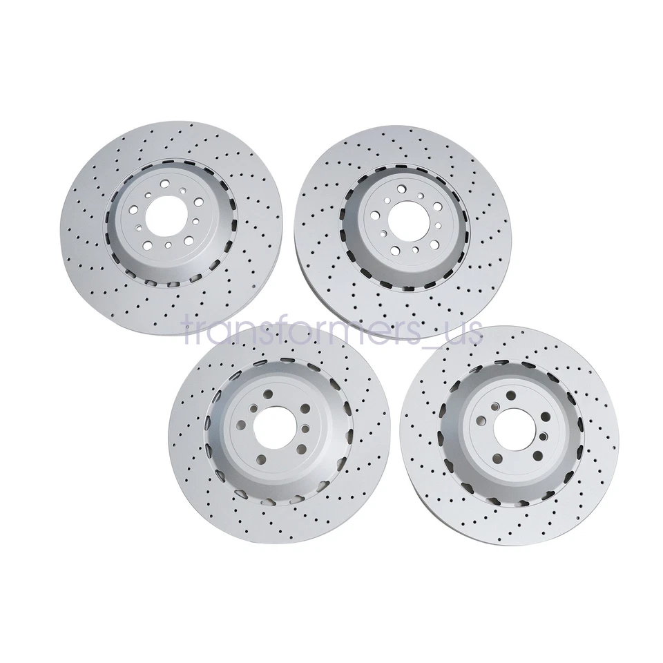 Nuevo para BMW F06 F10 F12 M5 M6 rotores de freno de disco delanteros y traseros ventilados y perforados EE. UU. Foto 2 de 4