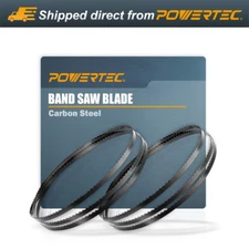 POWERTEC 70-1/2" x 1/2" x 3 TPI Bandsaw Blades f/ Sears Craftsman & Rikon, 2PK
