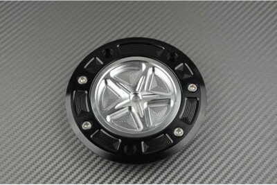 Keyless Quick Release Gas Fuel Cap For Kawasaki Ninja ZX6R 2007-2017 – Black Aluminum 1 thumbnail image